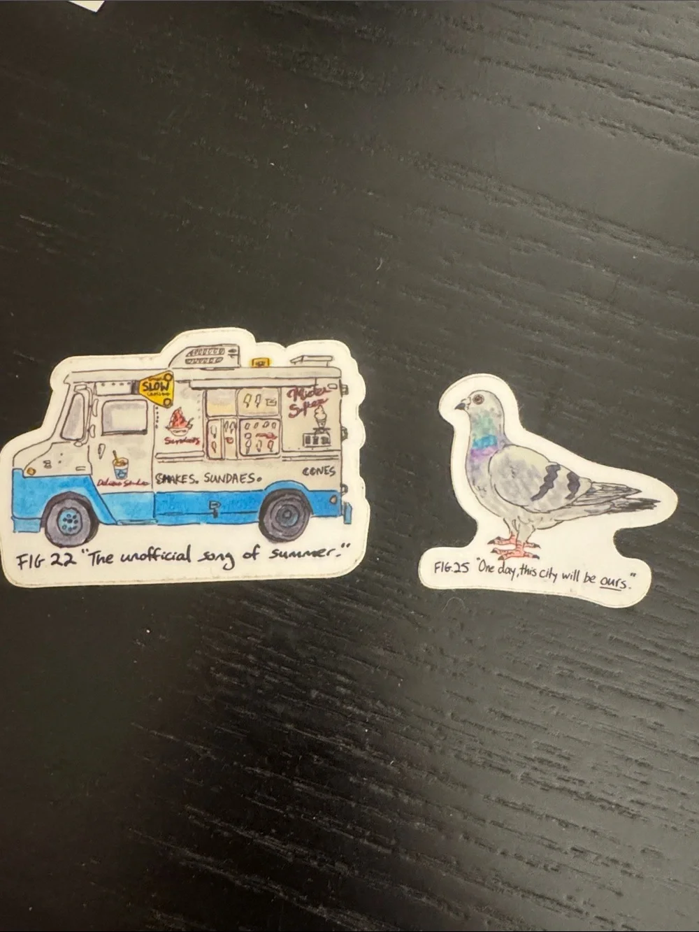 Decorative Pigeon Bird Sticker - Blue/Gray